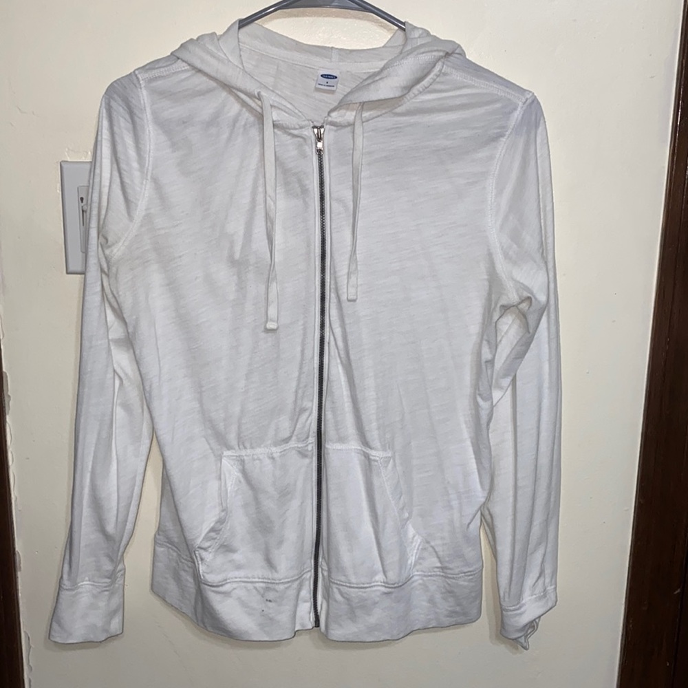 White Zip up hood from Old Navy!